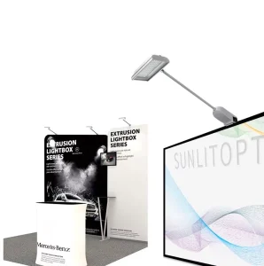30W LED Display Light with Metal Clamp and Long Arm for Trade Shows