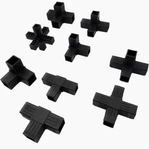 30×30 Plastic Square Tube Furniture Corner Fittings 2-Way 3-Way 4-Way 5-Way