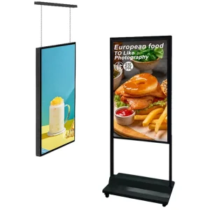32-86 Inch Floor Standing Hanging Single or Double-Sided Window LCD Dual-Screen Advertising Player