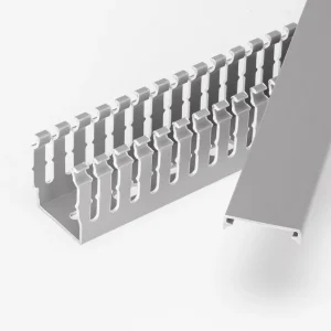 33*33 Plastic Flex Cable Trough Open Grey Cable Trough Cable Management Trough Wireway Electrical Accessories