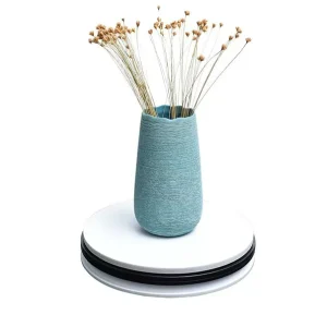 35 cm Rotary Display Stand, 360 Degree Rotation, Adjustable Speed, White