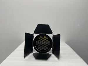 350W RGBW LED Exhibition Light with Barn Doors, DMX512 Control, High CRI, 15° Beam Angle, 35,000 Lumens, IP20