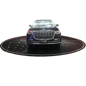 360-Degree Electric Car Rotating Display Platform Carport, High Load Capacity