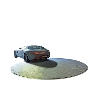 360 Degree Electric Motor Drive Steel Car Display Turntable Garage Vehicle Rotating Exhibition Platform 3000kg Load