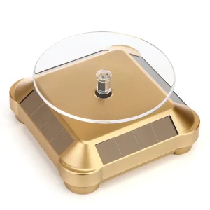 360 Degree Energy-Saving ABS Rotating Display Stand with Solar Panel