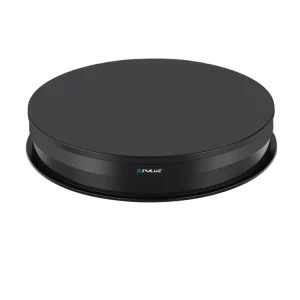360 Degree Rotating Mirror Velvet Top Battery USB Display Stand Table 30cm Motorized Turntable for Photography