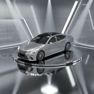 360 Degree Rotating Steel Car Turntable Display Platform Parking Lift Gearbox Motor Fully Hydraulic System Pump Customized