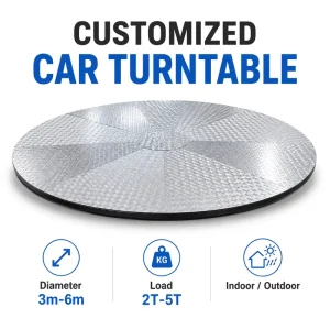 360 Degree Vehicle Turntable Rotating Platform Revolving Stage for Display and Parking