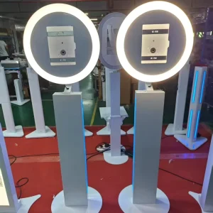 360 LED Fill Light Photo Booth Compatible with iPad and Smartphones for Weddings and Parties