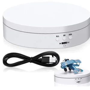 360° Motorized Rotating Display Stand with USB Power Cable