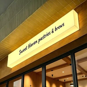 3D Acrylic LED Billboard Light Box, Single-Sided Outdoor Store Sign
