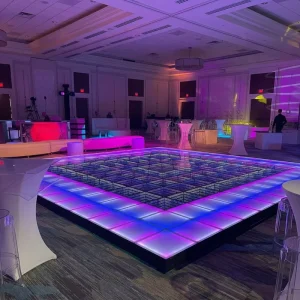 3D Effect Magnetic Modular LED Dance Floor Tiles, Waterproof for Outdoor Weddings, Nightclubs and Indoor Use