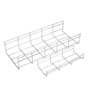 3D Grid Powder Coated Wire Mesh Cable Tray Corrosion Resistant Galvanized Trunking for Neat Server Room Cable Management