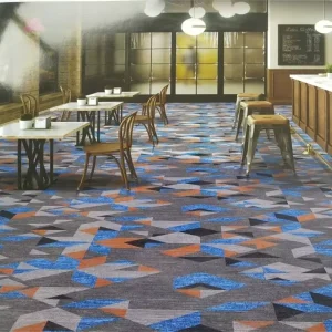 3D High Pile Cut Pile Stain Resistant Non Slip Flock Print Hotel Lobby Carpet Roll for Home Commercial Use Nylon Material
