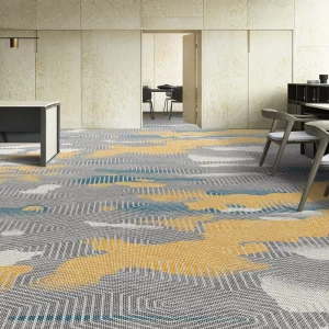 3D Printed Polyester Carpet for Banquet Halls and Hotels, Machine-Tufted