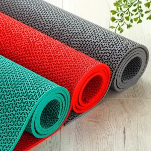 3G Modern Washable Waterproof Anti Slip PVC Thin Machine Made Plain Pattern Floor Mats & Carpet