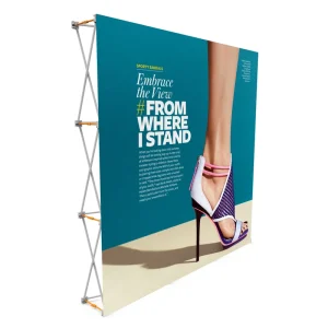 3X3 Custom Printing Advertising Fabric Pop up Back Wall Display Banner Stand for Trade Show Exhibition