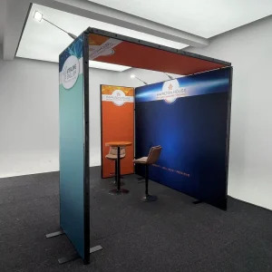 3X3 Easy Assemble Modulat Aluminum Toolless Trade Show Booth With Single Bridge Design 10×10 Exhibition Booth Stand Display