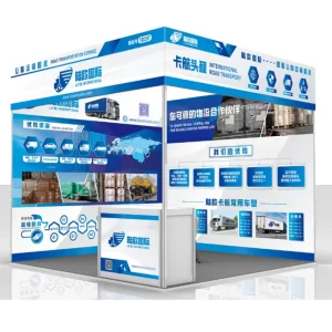 3X3m Standard Booth with Square Aluminum Profile Customized Exhibition Booth with Quick Installation