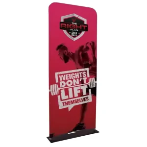 3ft Custom Tension Fabric Tube Backdrop Display Stand with Metal Feet