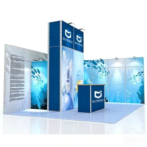 3×3 Aluminum Extrusion Standard Modular Trade Show Exhibition Booth Display Stand System