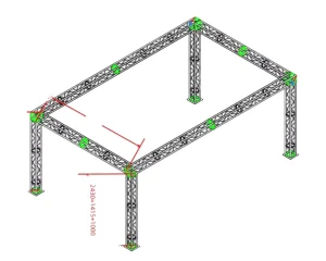 3x3m Exhibition Stand Show Truss Outdoor or Indoor