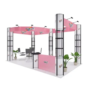 3×6 Portable Modular Exhibition Booth 10’*20’ft Standard Exhibition Booth Fair Stand