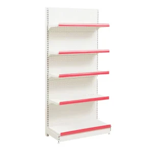 4 5 Tier Single sided Supermarket Wood and Metal Shelves Wire Back Shop Goods Perfume Cosmetic Wigs Retail Product Display Rack