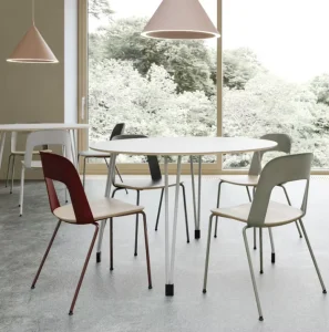 4-Person Steel Dining Table and Chair Set