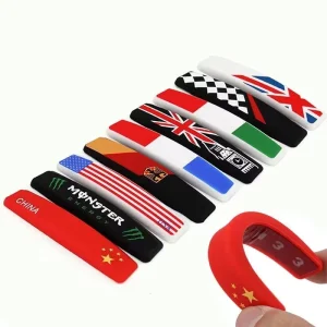 4-Piece Black Car Door Edge Anti-Collision Protector Strips