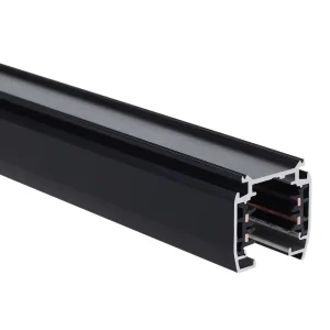 4-Wire 3-Circuit LED Track Rail 3m Black Aluminum High CRI 90