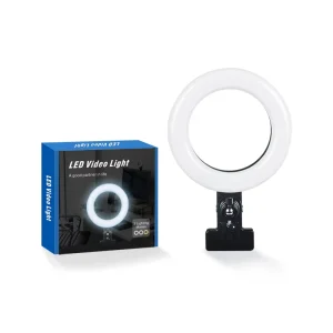 4.5-Inch Ring Fill Light LED Video Conference Live Streaming Beauty Photography Light for Mobile Phones