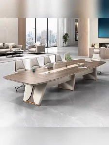 4.5m Long Conference and Negotiation Table with Chairs for Meeting and Reception Rooms