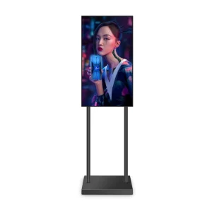 40 Inch Dual-System Android LCD Display Signage Kiosk 16GB Storage Floor Stand
