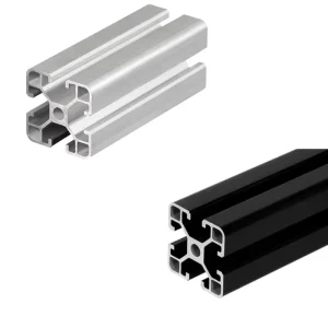 4040 Aluminum Profile Extrusion 1.5 mm Wall Thickness Black Anodized T-Slotted for Modular Framing