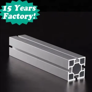 40mm 4 Slot Square Aluminum Profile 6 Meters Length White Color for Trade Show Booth