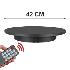 42 cm Remote-Controlled Rotating Display Stand, Adjustable Speed, 100 kg Load