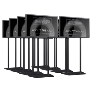 43 49 55 Inch Floor Standing Double-Sided Window-Facing LCD Digital Signage Menu Board Touch Screen
