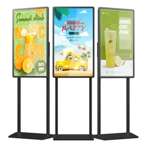 43 49 55 Inch Floor Standing Kiosk Menu Board Digital Signage Stands Advertising Screen Window Lcd Display