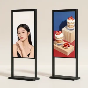 43 Inch Double-Sided High Brightness Android Touchscreen LCD Advertising Kiosk