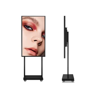 43 Inch Floor Stand Digital Poster Advertising Machine Android Windows OS Aluminum Tempered Glass Semi-Outdoor