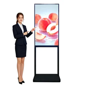 43 Inch Ultra-Thin Android Touchscreen LCD Advertising Kiosk Floor Standing Digital Signage