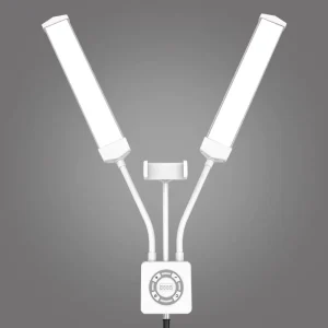 45W Double-Arm LED Fill Light with Touch Control for Mobile Phone Photography and Jewelry