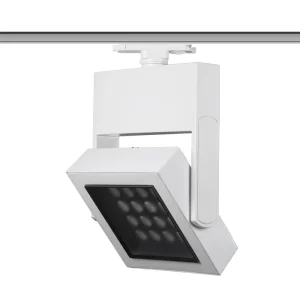 45W Square Dimmable LED Track Spotlight for Museum Lighting