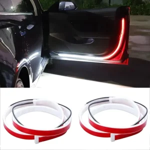 48-Inch 12V LED Car Door Strip Light Switchback Red White Sequential Waterproof Safety Warning Lamp