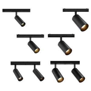 48V LED Magnetic Track Spotlight Anti-Glare Flicker-Free Suspended Lamp 10W 2×5W
