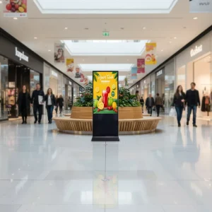 49 or 50 Inch Ultra-Thin Android Touchscreen LCD Advertising Kiosk Floor Mounted Digital Signage Display