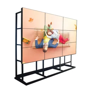 4K Daisy Chain 2×2 55 Inch Indoor Floor-Standing LCD Video Wall Display, 3.5 mm Bezel, CCTV System