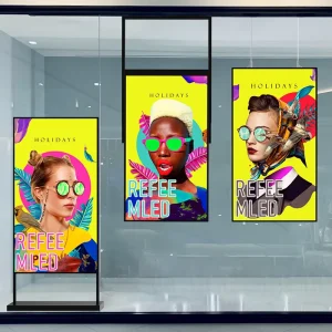 4K High-Brightness Window Digital Display Monitor for Retail, Shopping Mall, Subway Wayfinding