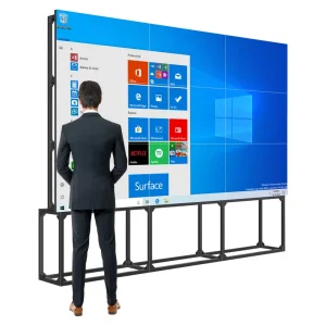 4K Videowall Mount Bracket for 55 Inch 3×3 Panel Splicing Screen with Advertising Player and Video Wall Controller